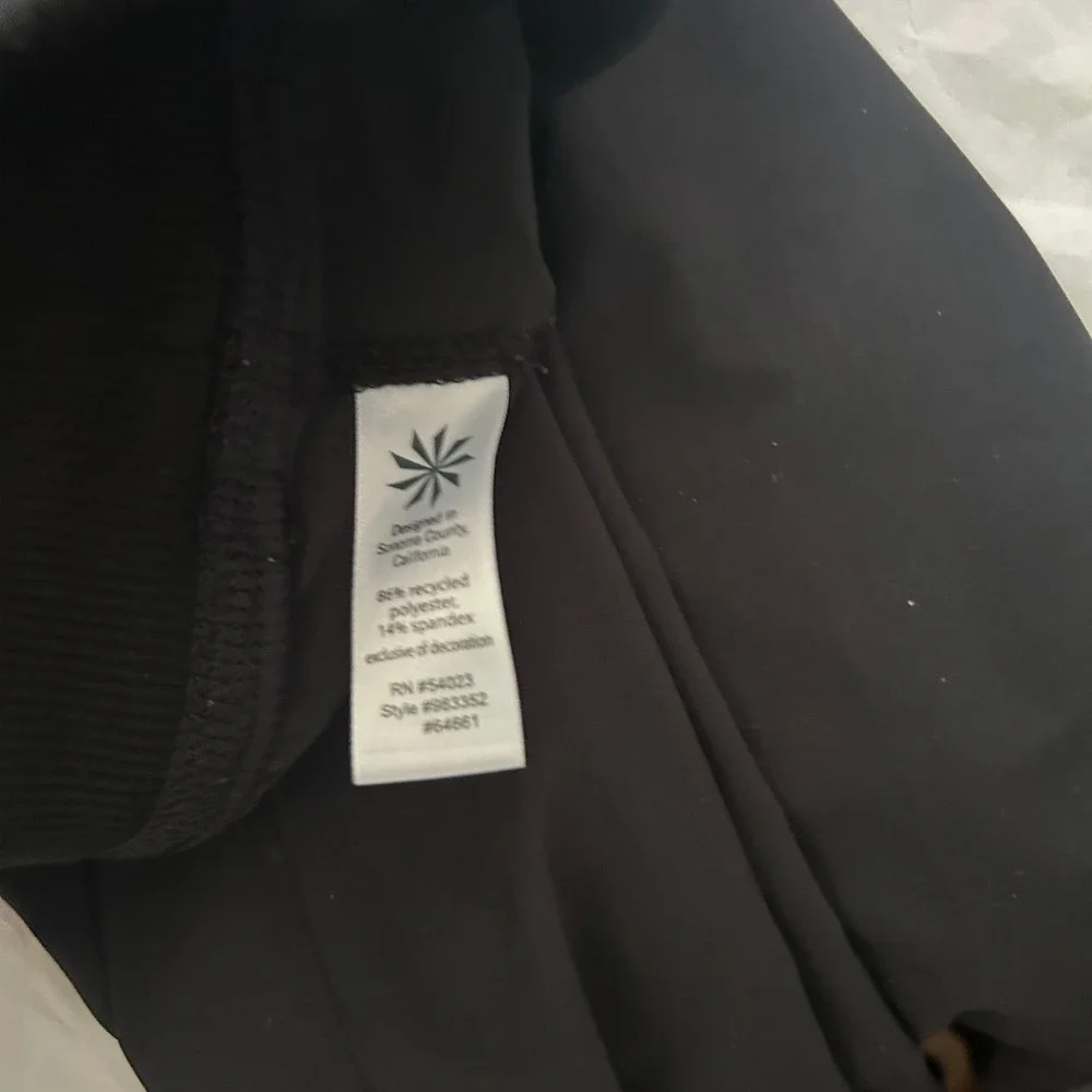 Athleta‎ Black Jogger Pants Womens Size 8 Elastic Waist Athletic Active